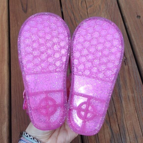 Bluey Hot Pink Glittery Jelly Sandals Size 7 Toddler - Picture 6 of 8